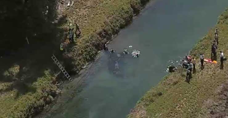 Driver dies after car crashes into canal off Turnpike in Miami-Dade