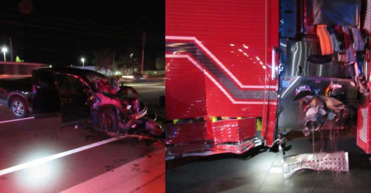 Speeding Vehicle Collides With Firetruck On Way To Fatal Pasco Crash