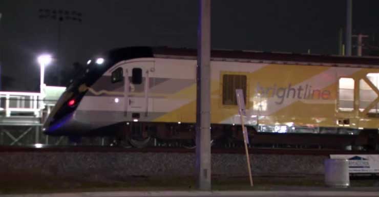 1 dead after Brightline train collides with pedestrian in Pompano Beach