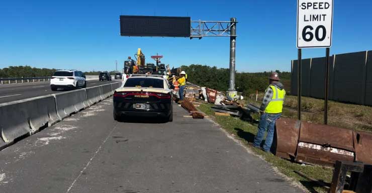 Bradenton woman bites co-worker, bashes him in head with steel rebar on I-75: Florida Highway Patrol said