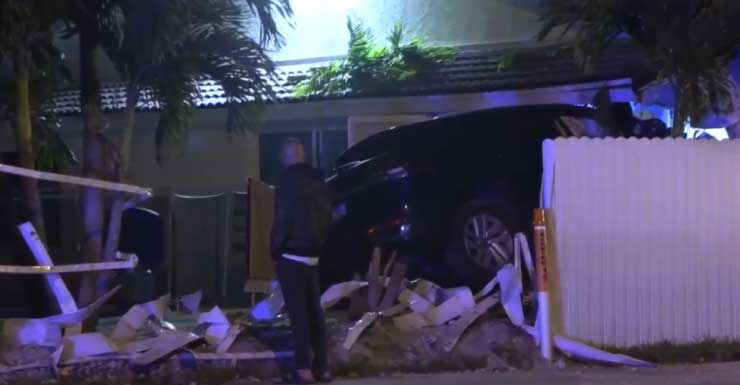 Car crashes into home in SW Miami-Dade; 1 transported