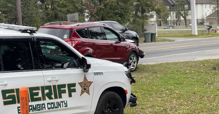Deputy injured in Escambia County crash near Pine Forest Road and Bush Street