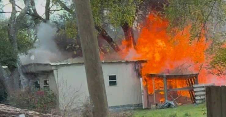 Escambia County mobile home fire results in total loss, investigation underway