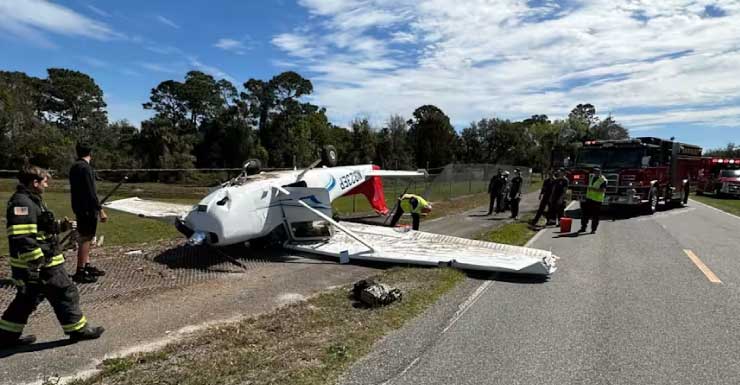 No injuries after plane crash in New Smyrna Beach, firefighters say