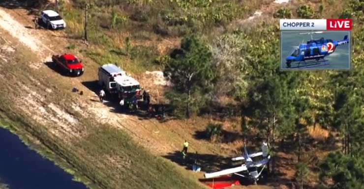 No injuries reported after plane crashes in Orange County