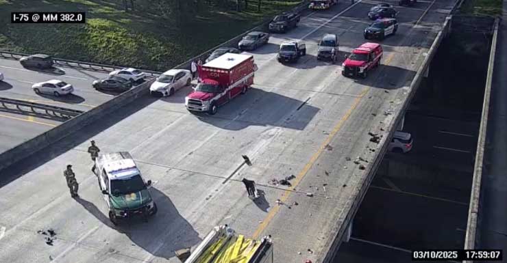 One killed in I-75 crash; interstate reopened after 4 hour closure