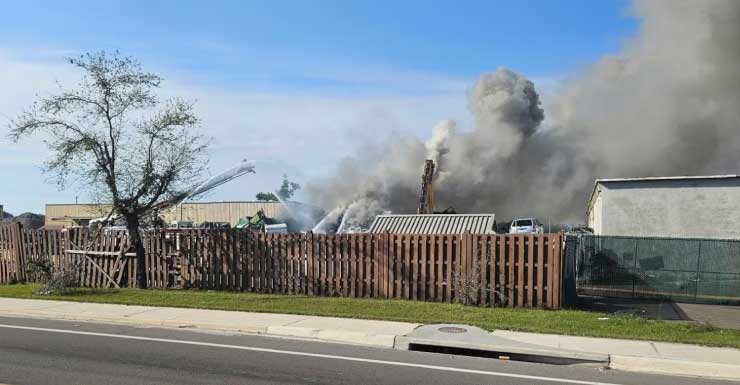 SPD: Police investigate fire at recycling facility