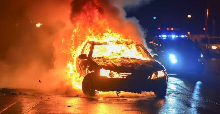 Traffic snarled on I-95N near Palm Beach Gardens after vehicle fire