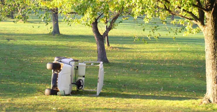 Two people injured when golf carts sideswipe on Morse bridge