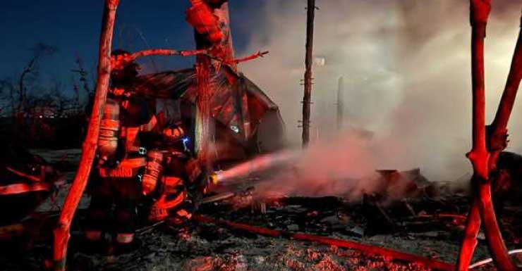 Watch: Massive structure fire erupts on private island off Sanibel's coast