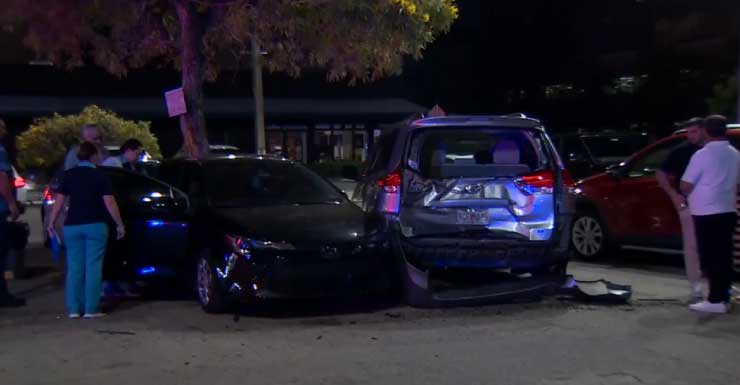 Young girl hospitalized after driver crashes into parked cars in Miami