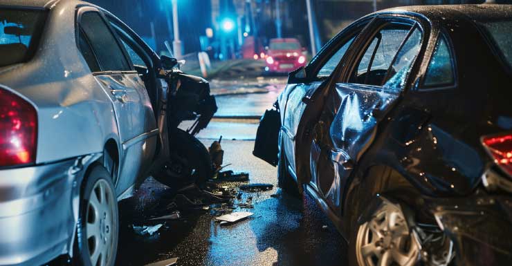 Two seriously injured in four-car crash on State Road 70