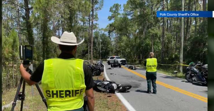 1 dead in motorcycle crash in Polk County