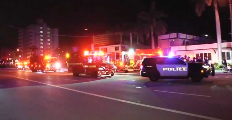 3 hospitalized after fire erupts from apartment in Hollywood