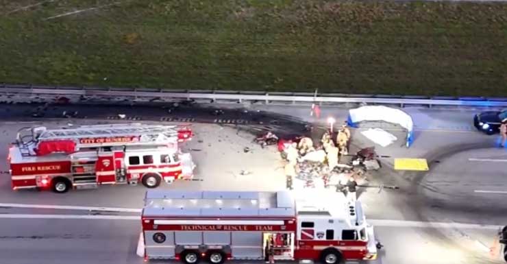 All NB lanes closed following accident on Sawgrass Expressway