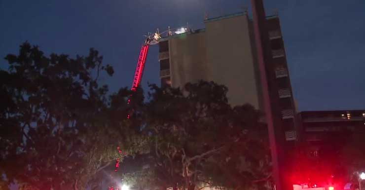 ire breaks out at senior living facility, sending 93-year-old to hospital