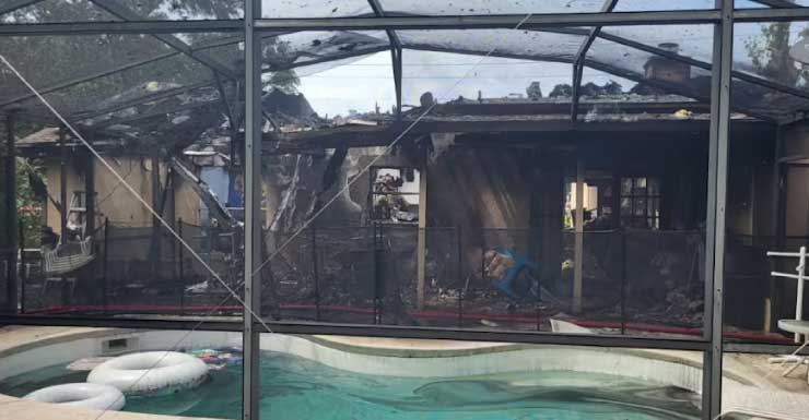 Fire that destroyed Orange County home may have involved a grill, officials say
