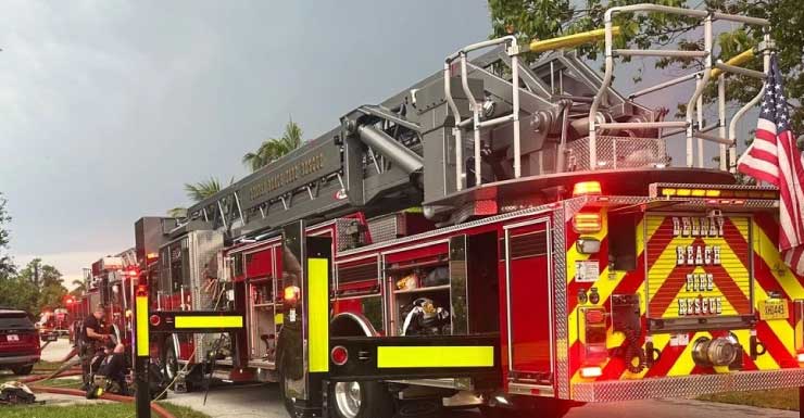 House fire in Delray Beach kills two pets, man airlifted to hospital