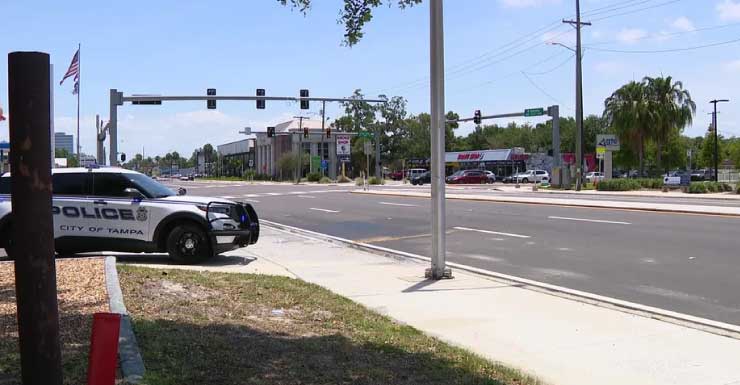 Man hospitalized after TPD says he ran into car's path
