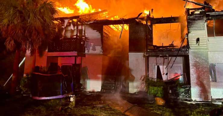 More than 30 people displaced by multi-unit fire at Fort Pierce apartment complex