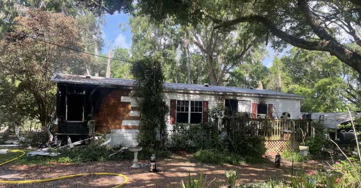 Newberry house fire leaves one dog dead