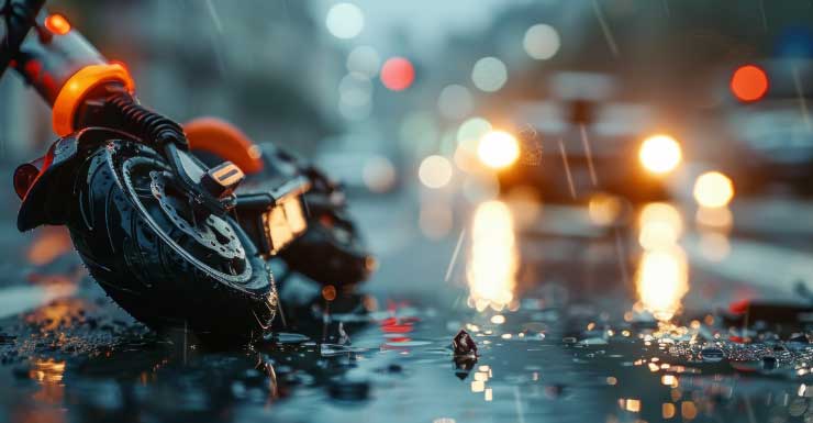 Officers investigate scooter vs. semi-truck crash in Gainesville