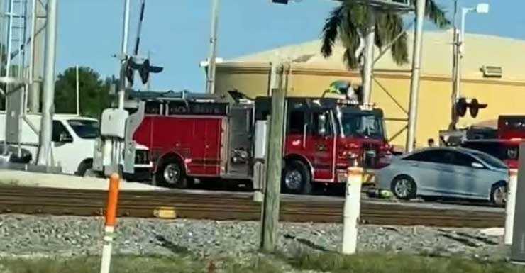 Person dead after being struck by Brightline train in Riviera Beach