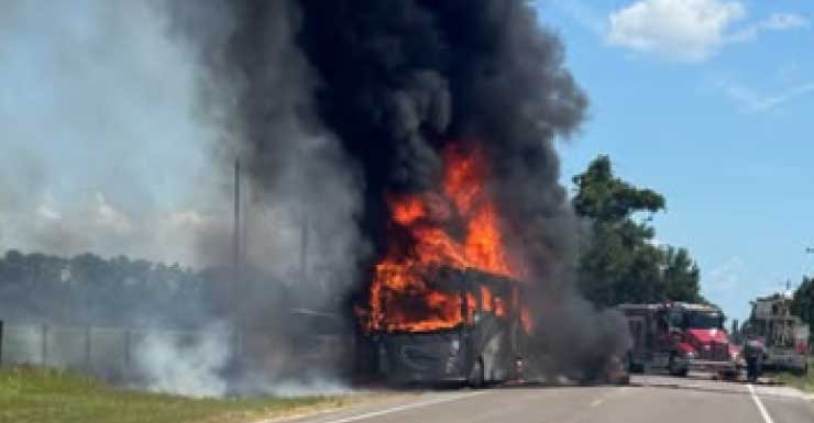 Road closed in Gilchrist County due to vehicle fire