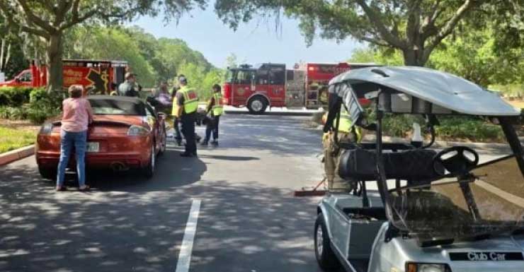 Speeding golf cart driver injured in crash at postal station in The Villages