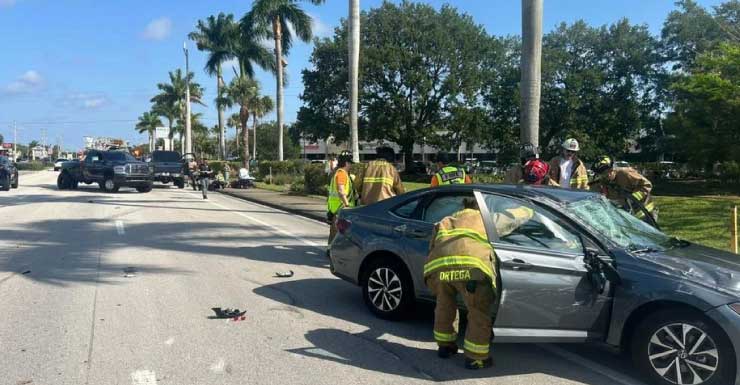 Stuart drivers face delays after two-vehicle crash