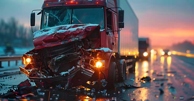 Truck crash on I-95 South in West Palm Beach blocks lanes