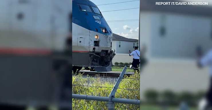3 hurt in crash involving Amtrak train, SUV in Lakeland