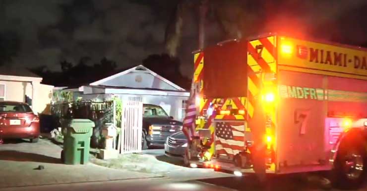 3 transported to hospital, 1 dog rescued after house fire in NW Miami-Dade
