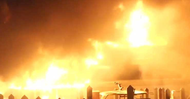 At least 3 boats catch fire in Sunny Isles Beach; no injuries reported