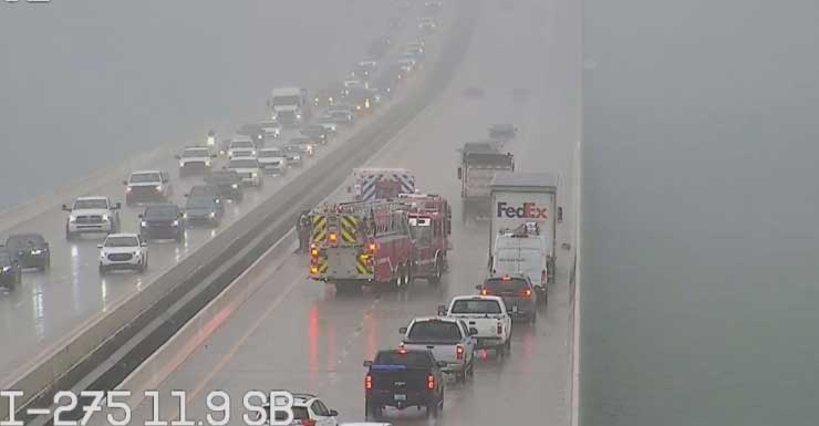 Crash on Sunshine Skyway Bridge closes all but one southbound lane
