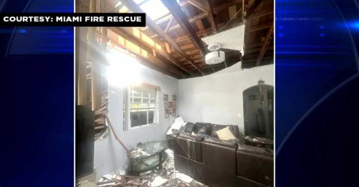 Family of 11 displaced after house in Miami catches fire