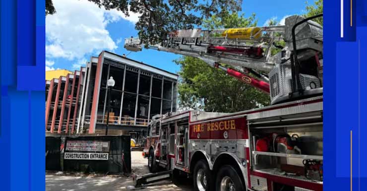 Fire sparked inside building under construction at UF averted by quick response