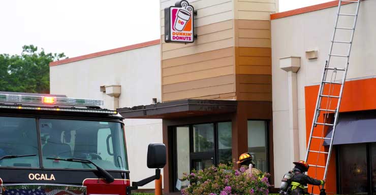 Firefighters extinguish roof fire at Dunkin’ in Ocala
