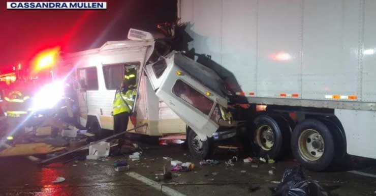 Florida couple injured in chain reaction accident during cross country road trip