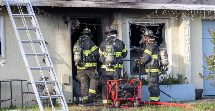 Marion County firefighters battle grease fire in Dunnellon