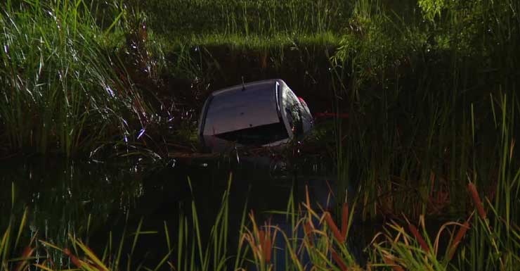 1 hurt after car crashes into pond: TTPD