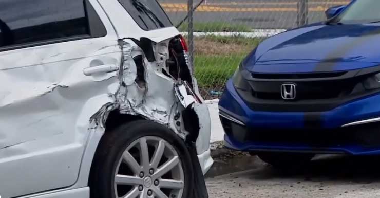 Cybertruck plows into at least 8 parked cars in Miami; witnesses say Tesla driver was racing Lamborghini