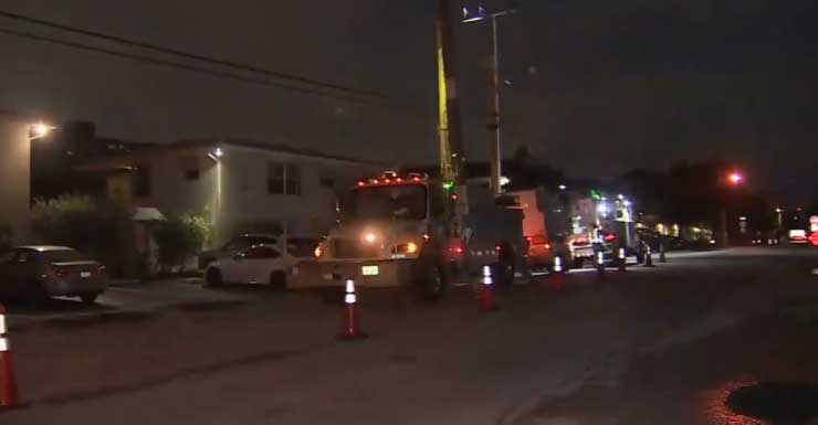 Downed power line sets van on fire in Fort Lauderdale; over 2K customers affected