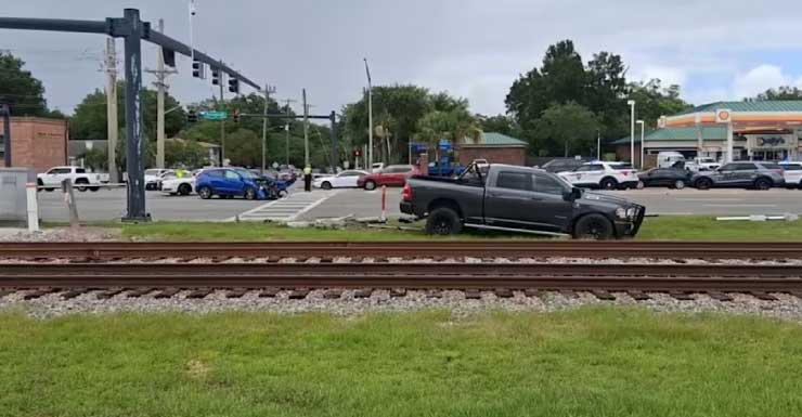 Elderly woman dies after pickup truck crashes into her SUV on Westside