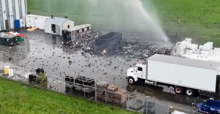 Fire crews respond to propane tank explosion in Pompano Beach