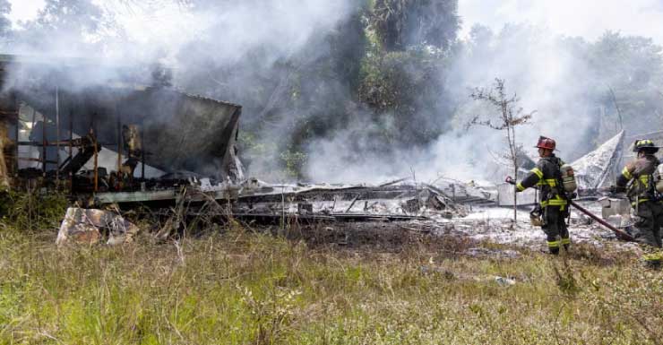 Fire destroys mobile home in Silver Springs after 911 callers report explosion sounds