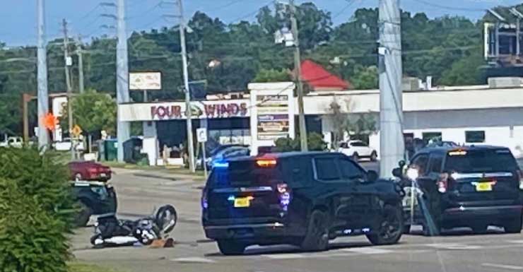 Motorcyclist sustains serious injuries after collision with taxi cab in Pensacola