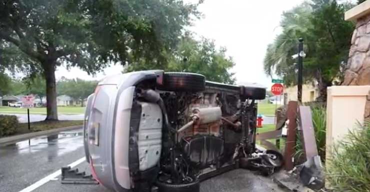 One person in the hospital after vehicle rollover in Ocala