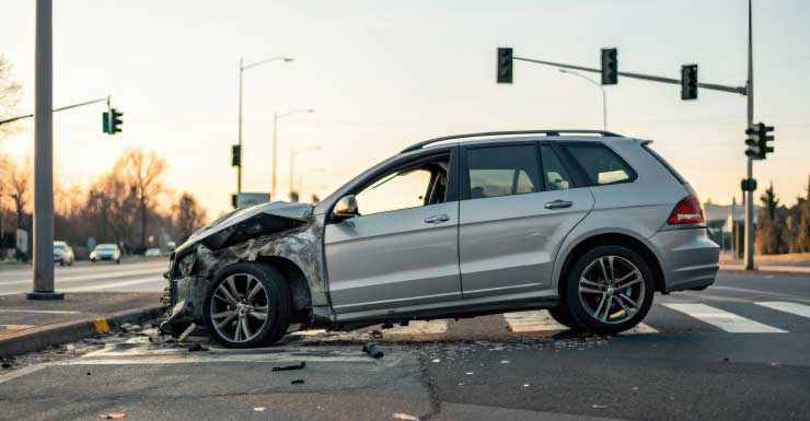 Pickup vs. SUV crash in Gainesville injures 1 person