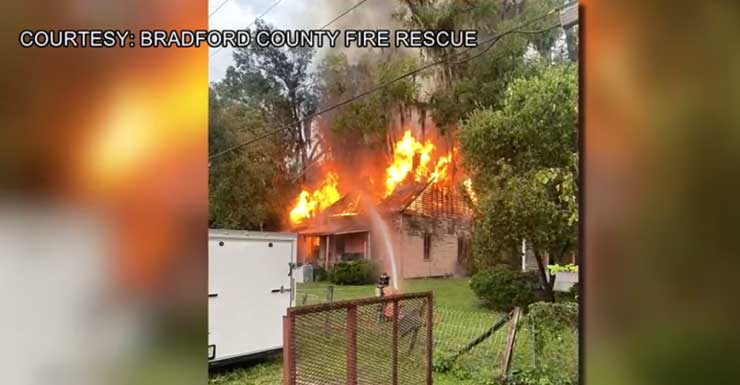 Bradford County firefighters put out house fire in Starke